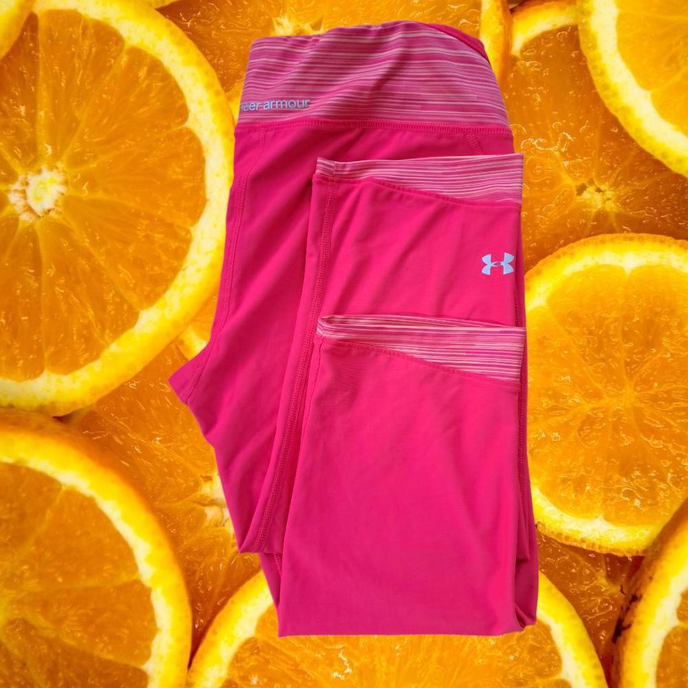 Under Armour Pink and Orange‎ Short Leggings Size Medium